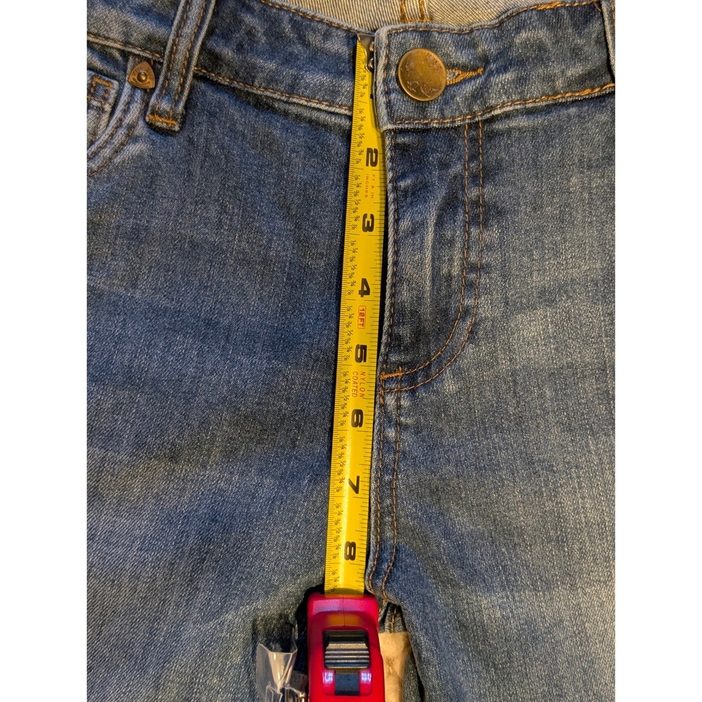 Kut from the Kloth Catherine Boyfriend Jeans Medium Wash Raw Hem Cuff Size 8 - Picture 8 of 12